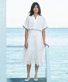 R(アール)】フラワーコードレース スカート / 23区 | ファッション通販  