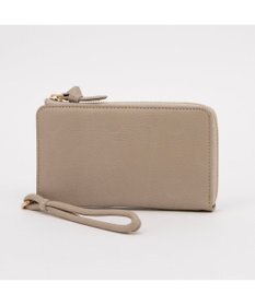 UNBILLION ペルケ perche / ドット型押しL字ロングストラップウォレット