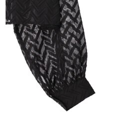 earth music&ecology ツッキリジャガードショートブラウス