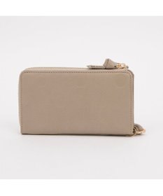 UNBILLION ペルケ perche / ドット型押しL字ロングストラップウォレット