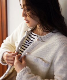 組曲 ツイードニット ジャケット