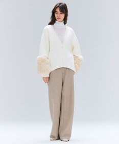 BEIGE， MONTAIGNE / イージーウエストウールワイドパンツ