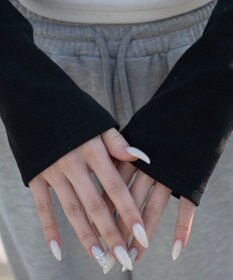 WEGO サイドドロストキーネックロンT