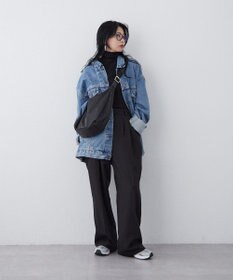 russet ラウンドビッグショルダーバッグ(CE-1292)