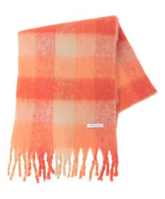 AMERICAN HOLIC 起毛カラーチェックシャギーマフラー