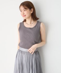 ANY L リブタンクトップ