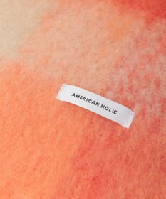 AMERICAN HOLIC 起毛カラーチェックシャギーマフラー