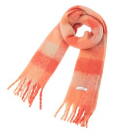 AMERICAN HOLIC 起毛カラーチェックシャギーマフラー