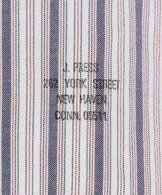 J.PRESS MEN オーガニックコットン ダブルチューブマルチストライプ シャツ