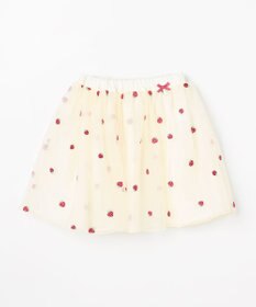 ANY KIDS 【Strawberry Collection】総刺繍 いちごチュールスカート