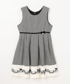 ANY KIDS モノトーン音符ジャンパースカート