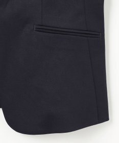 J.PRESS LADIES 【セットアップ対応・洗える・抗菌防臭】T/Cポンチ ノーカラー ジャケット