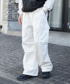 WEGO 【ユニセックス着用ITEM/SMLサイズ展開】イージーワイドカーゴパンツ