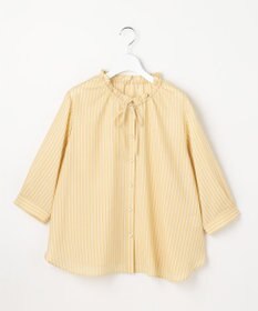 ANY SIS L 【2WAY】スムージーポリエステル フリルネック ブラウス