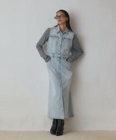 GRACE CONTINENTAL デニムロングジレワンピース