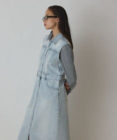 GRACE CONTINENTAL デニムロングジレワンピース