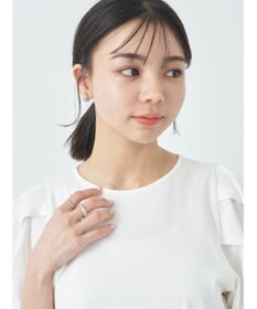 earth music&ecology パワーショルダーリブプルオーバー