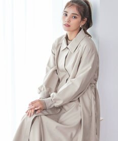 Tiaclasse 【洗える】ラグランパフスリーブトレンチコート