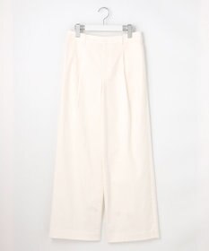 J.PRESS LADIES 【洗える】20チノストレッチ ワイドパンツ