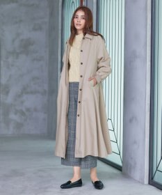 Tiaclasse 【洗える】ラグランパフスリーブトレンチコート