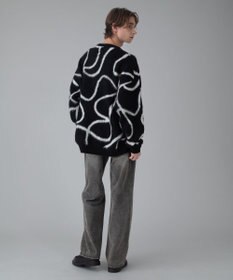 WEGO 【ユニセックス着用ITEM/MLサイズ展開】ファジーパターンプルオーバー