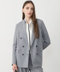 ICB 【先行予約】ウール2WAYストレッチ ダブルブレストジャケット