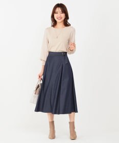 ANY SIS 【洗える】異素材コンビ ニット