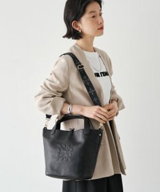 russet エンボスモノグラム2WAYミニトートバッグ(CE-1672-WEB)