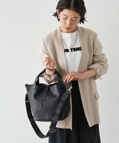 russet エンボスモノグラム2WAYミニトートバッグ(CE-1672-WEB)