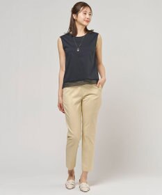 J.PRESS LADIES 【レイヤードスタイルに】コットンスムース ノースリーブ カットソー