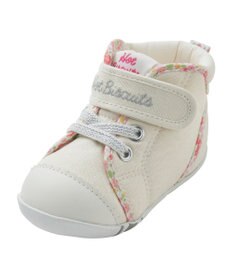 MIKI HOUSE HOT BISCUITS 【11.5-13.5cm】 小花柄 パイピング ファーストベビーシューズ