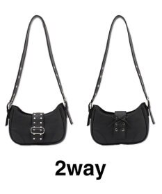 WEGO マルチWAYハーフムーンベルトバッグ