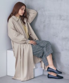 Tiaclasse 【洗える】ラグランパフスリーブトレンチコート