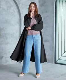 Tiaclasse 【洗える】ラグランパフスリーブトレンチコート