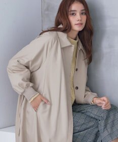 Tiaclasse 【洗える】ラグランパフスリーブトレンチコート