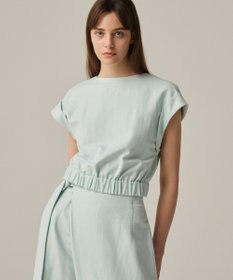 uncrave 【手洗い可】コットンリネンツイル ブラウス（uncrave WHITE）