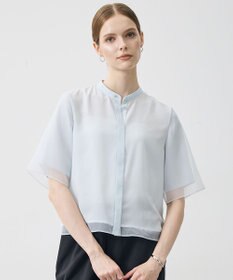 ICB L オーガンコンビシャーティング クロップドシャツ
