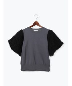 Te chichi シャギーバルーンスリーブニット