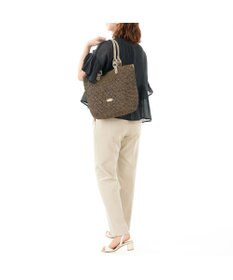 IBIZA ラフィア　セミショルダーバッグ（草木染め）