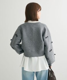 Green Parks ・ｓｗｉｎｇ　ｂｙ　メニーリボンニットカーディガン