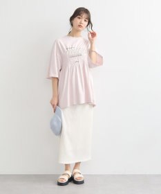 earth music&ecology ピグメントシャーリングプルオーバー