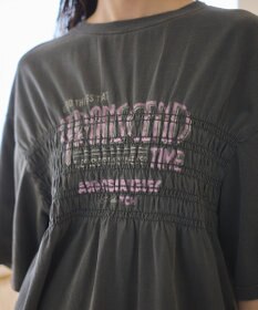 earth music&ecology ピグメントシャーリングプルオーバー