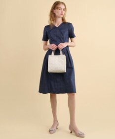 TOCCA CHECKER CLOVER EMBROIDERY MINI ミニバッグ