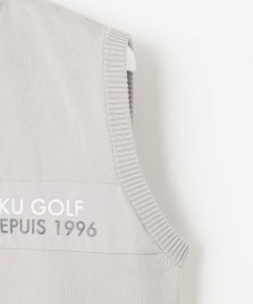 23区GOLF 【MEN】【ウォッシャブル】ジップアップ ニットベスト