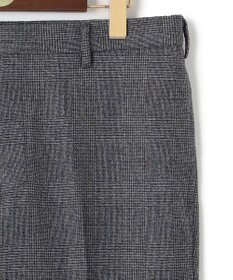 J.PRESS MEN 【ウォッシャブル可】トリートメントウール ストレッチグレナカートチェック スラックス