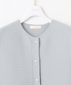ANY SIS 【洗える】ペプラムニット ジレ