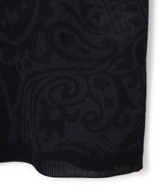 JOSEPH HOMME オリエンタルジャガードニットブロック　クルーネック半袖カットソー