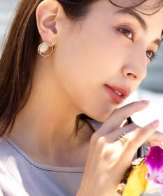 Tiaclasse カラーアクリル＋フープピアス