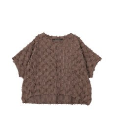 YECCA VECCA ジャガードフリンジブラウス
