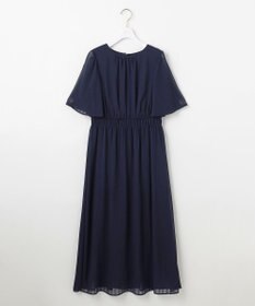 ANY SIS 【洗える】シアーパターン ワンピース